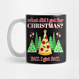 Fat Christmas Pizza Tree Mug